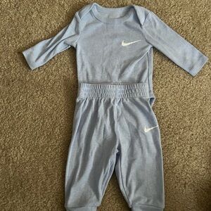 Nike Baby Blue Long Sleeve Set - 3 month